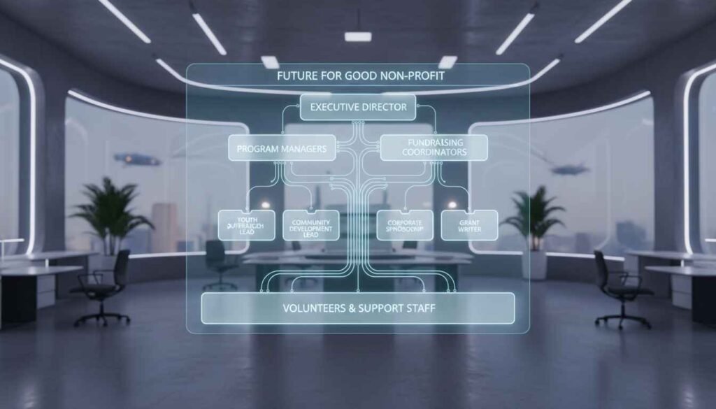 organizational chart of non profit organization